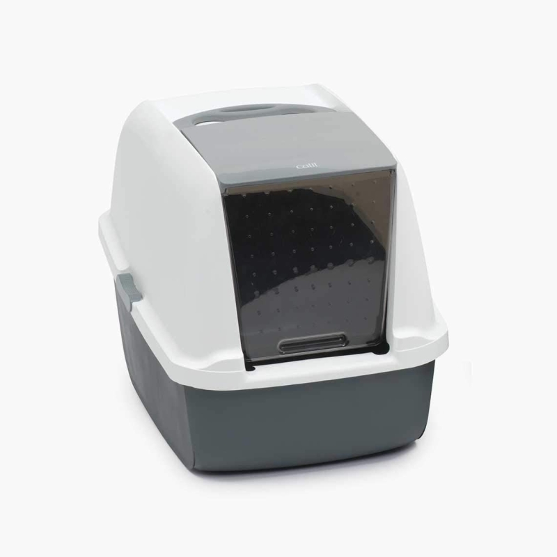Catit Magic Blue Hooded, Caja de arena para gatos, regular - Imagen 8