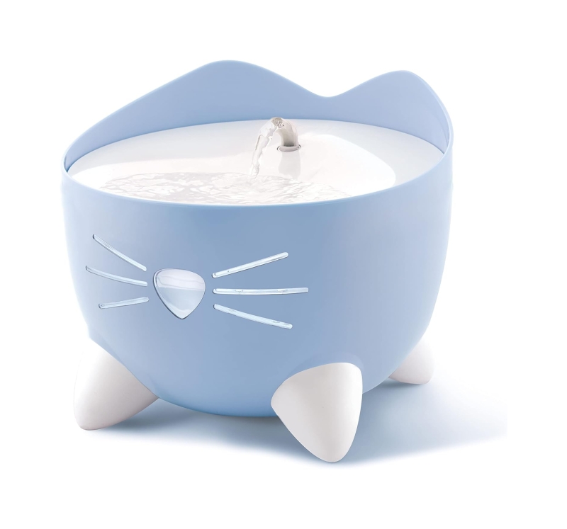 Fuente bebedero para gatos Catit PIXI azul