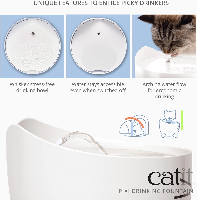 Bebedero fuente para gatos Catit PIXI - Imagen 4