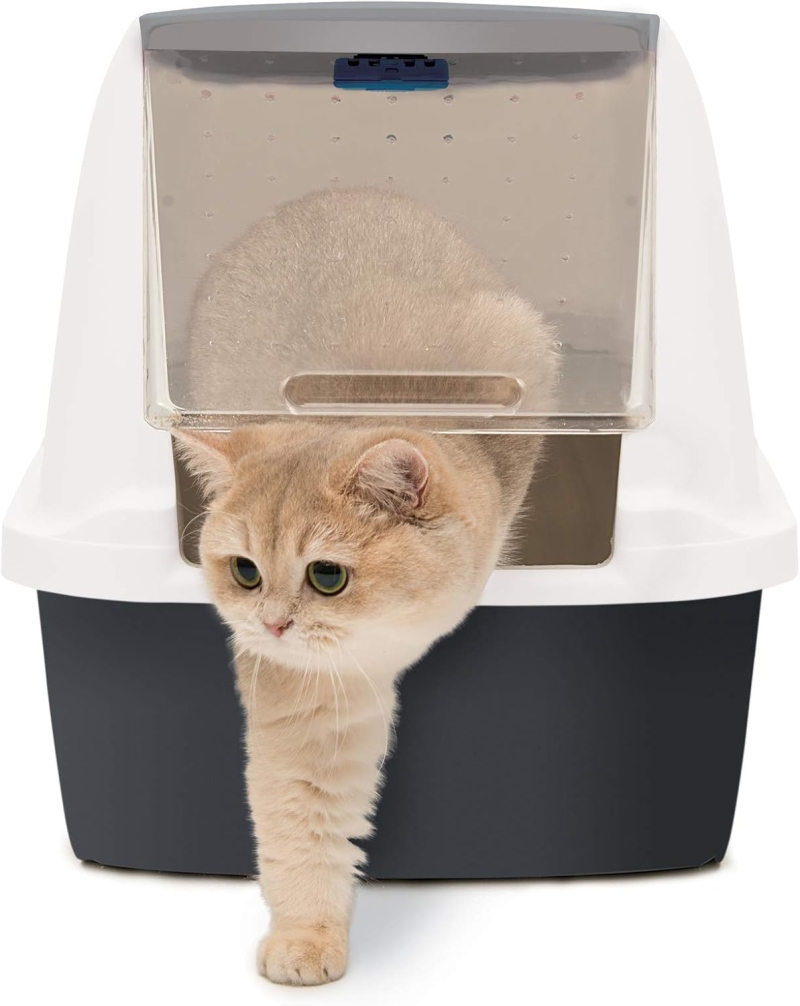 Catit Magic Blue Hooded, Caja de arena para gatos, regular - Imagen 2