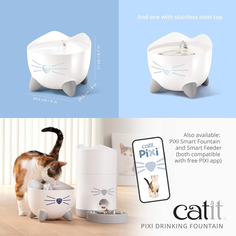 Bebedero fuente para gatos Catit PIXI - Imagen 6