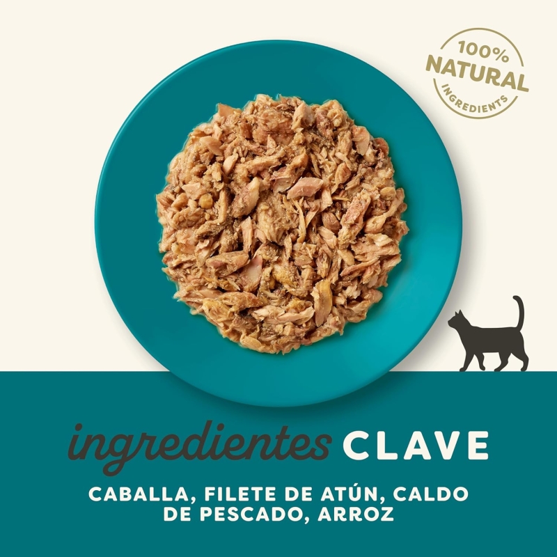 Comida húmeda Applaws para gatos con pescado oceánico en caldo, 70 g - Imagen 3