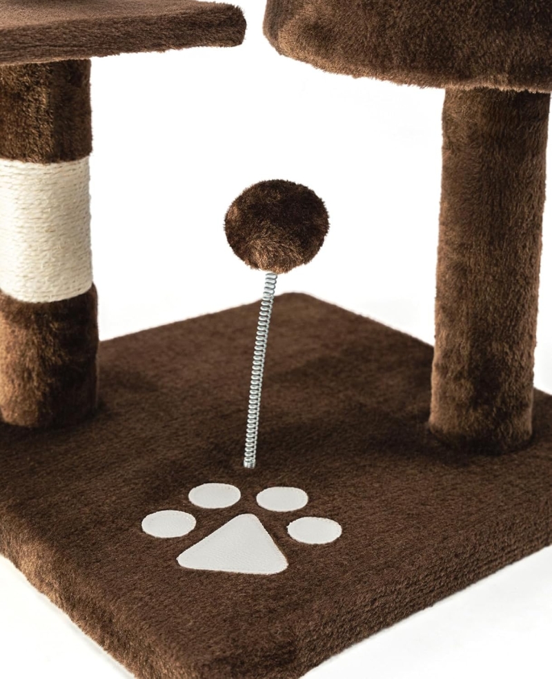 Árbol rascador para gatos lionto 112 cm en color marrón - característica 4