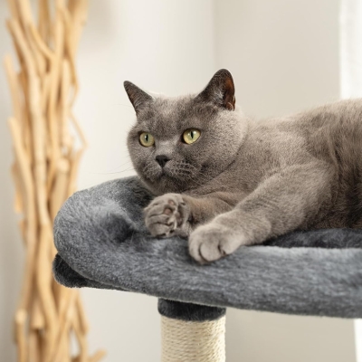 Árbol rascador para gatos resistente lionto gris oscuro 80 cm - vista 7