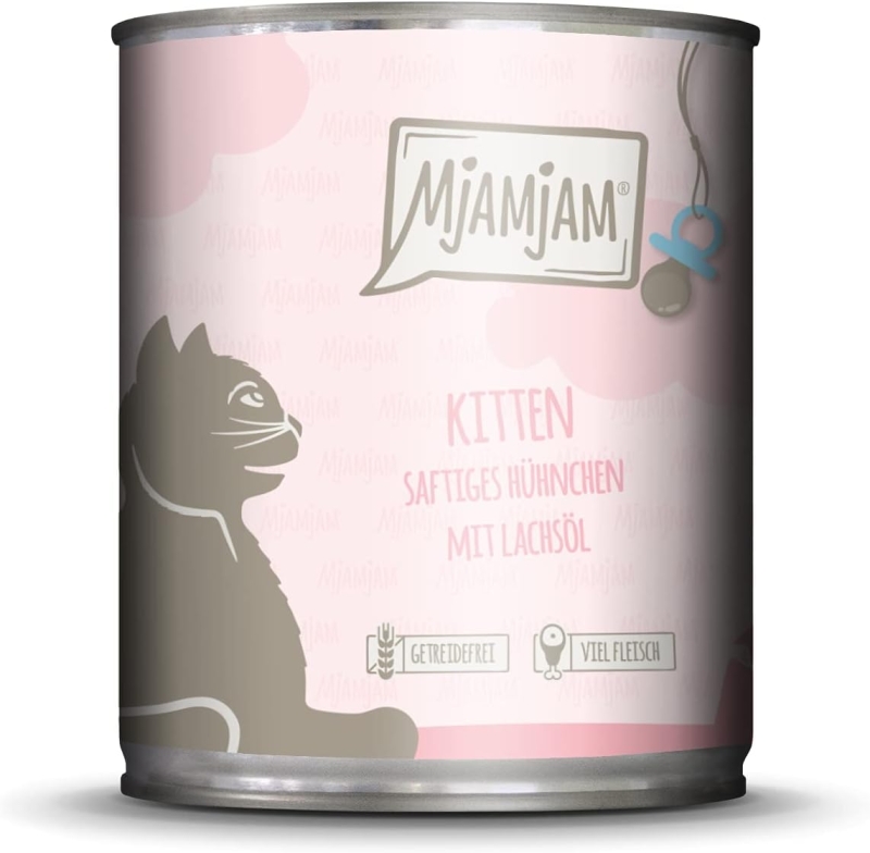 Comida húmeda para gatos MjAMjAM mini pollo con aceite de salmón, sin cereales - vista 3