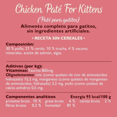 Paté suave para gatito Lily's Kitchen de pollo y ternera (19 x 85 g) - vista 3