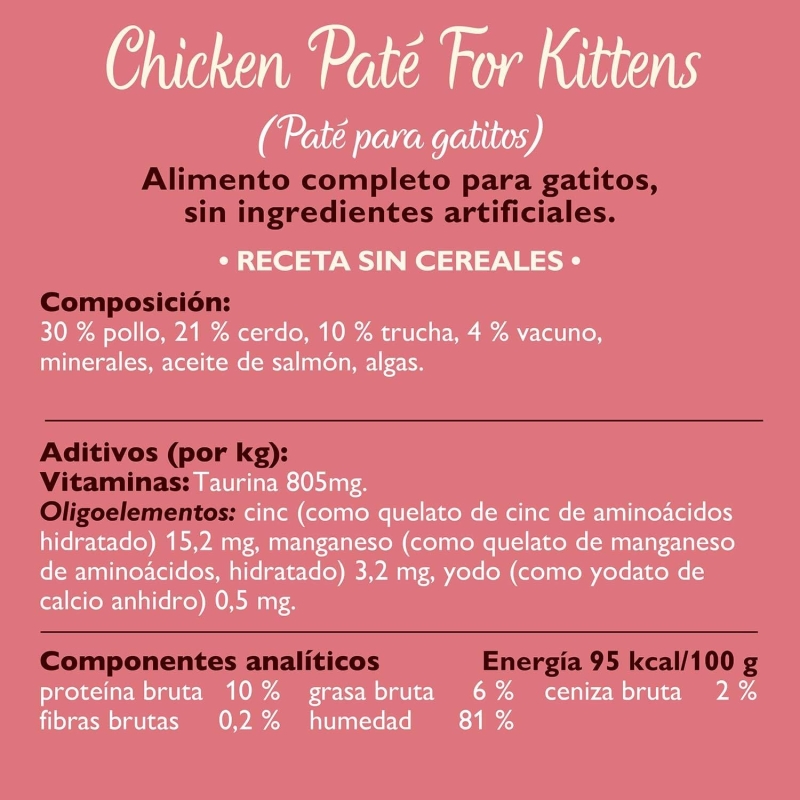 Paté suave para gatito Lily's Kitchen de pollo y ternera (19 x 85 g) - vista 3
