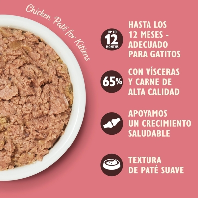 Paté suave para gatito Lily's Kitchen de pollo y ternera (19 x 85 g) - imagen 5