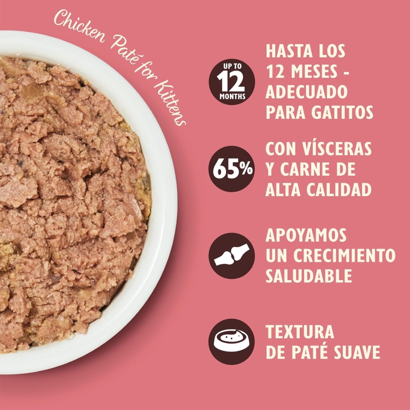 Paté suave para gatito Lily's Kitchen de pollo y ternera (19 x 85 g) - imagen 5