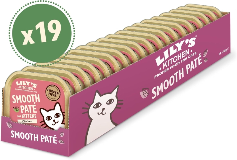Paté suave para gatito Lily's Kitchen de pollo y ternera (19 x 85 g) - detalle del producto