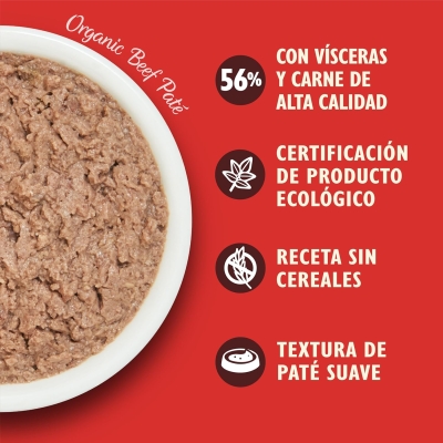 Pienso húmedo orgánico para gatos Lily's Kitchen de vacuno (19 x 85 g) - imagen 5