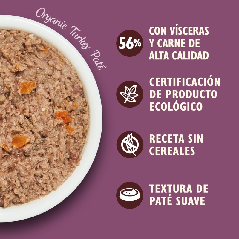 Pienso húmedo para gatos Lily's Kitchen orgánico con pavo (19 x 85 g) - imagen 5