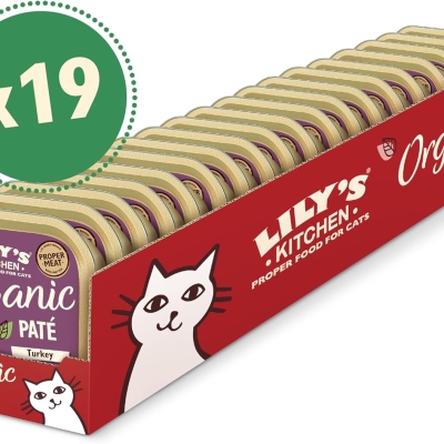 Pienso húmedo para gatos Lily's Kitchen orgánico con pavo (19 x 85 g) - detalle del producto